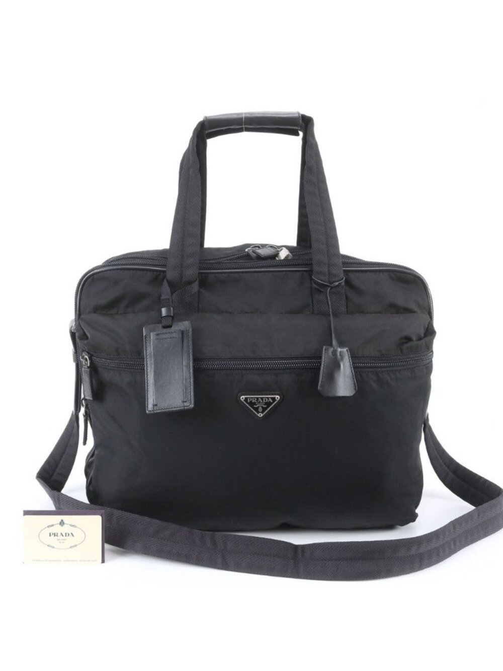 Prada Tessuto Nylon 2-Way Boston Bag